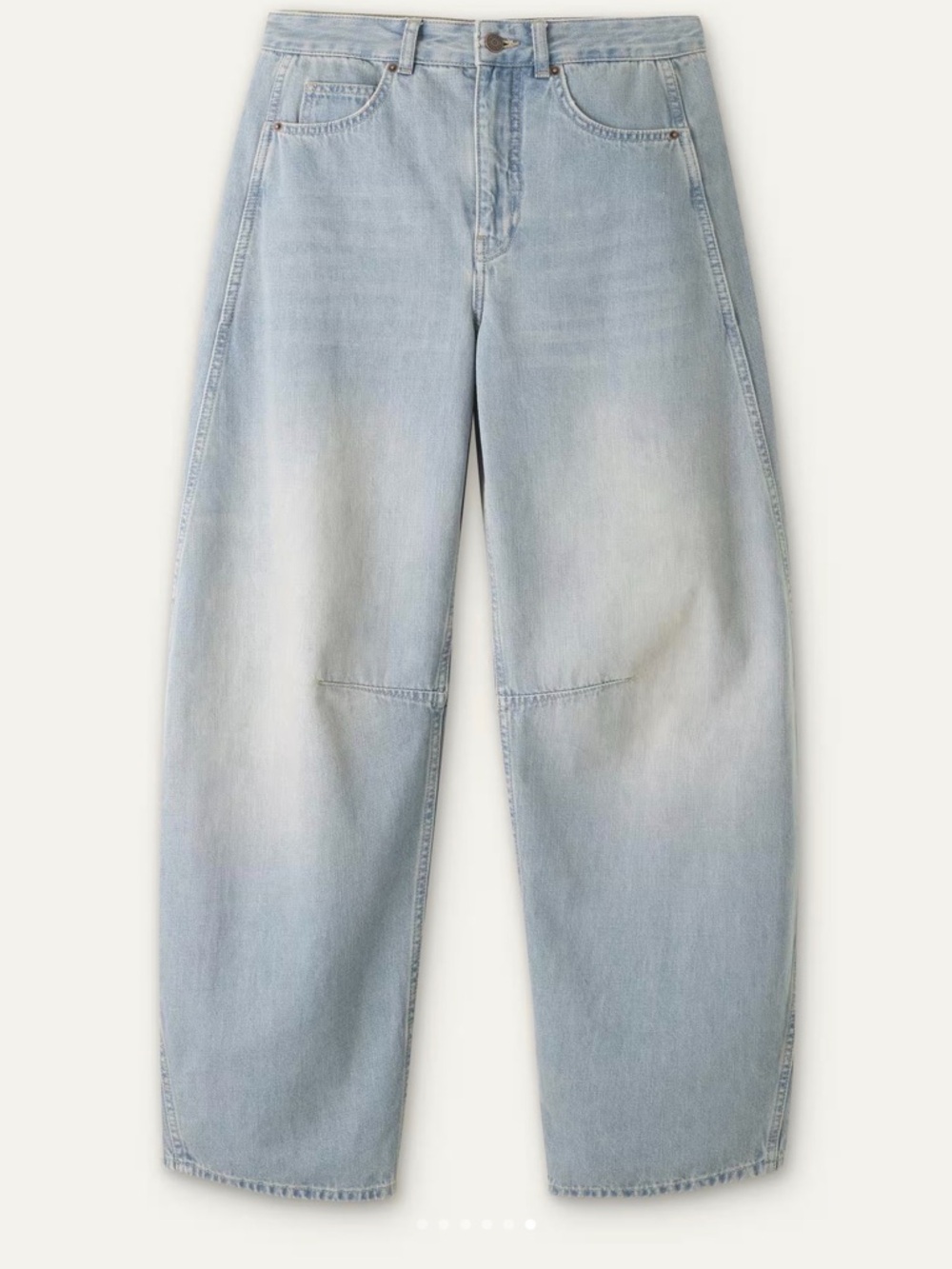 Me+em Women's Barrel-Leg Mid-Rise Denim Jeans Size 32